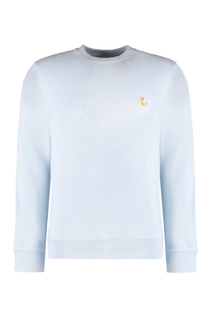 Cotton crew-neck sweatshirt-0